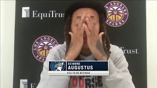 Augustus amp Brunson emotional when Lynx announce theyll retire their jerseys [upl. by Atniuqal]