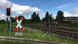 Bahnübergang GrötzingenKarlsruhe [upl. by Chantalle103]