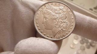 1896 Morgan Silver Dollar Coin Review [upl. by Yraht]