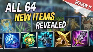 ALL 64 NEW ITEMS REVEALED LEAGUE OF LEGENDS SEASON 11 [upl. by Sunil]