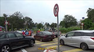 152018 Railway Crossing in Kluang and Renggam KTM station [upl. by Eliathas959]