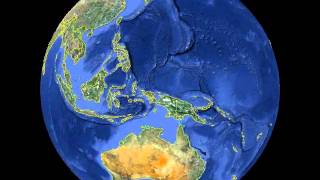 Planet Earth globe animation with country borders rotation 360 degrees Freeware [upl. by Renae615]