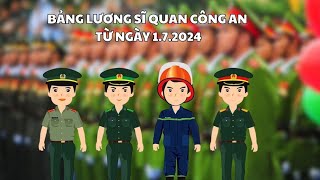 Bảng lương sĩ quan công an sau cải cách tiền lương 2024  Báo Lao Động [upl. by Alegnave]