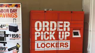 Home Depot Order Pick Up Lockers [upl. by O'Grady]