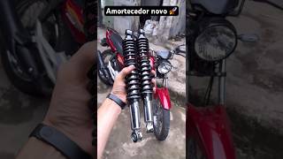 Amortecedor novo 🚀 shorts moto dicas tutorial mecanica motovlog motor motorcycle viral fy [upl. by Novyert]