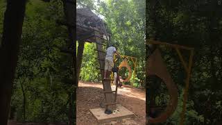 Father’s climbing indigenous’s in Ratanakiri province Cambodia travel fbreelsvideo nature [upl. by Grote]