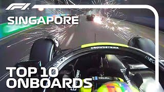 Super Sends A LastLap Shunt And The Top 10 Onboards  2023 Singapore Grand Prix  Qatar Airways [upl. by Vittoria]