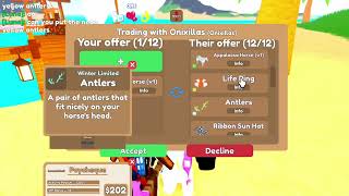 Trading my val fri v1 Lovely WFL Tryna get another val XD Wild horse islands Roblox [upl. by Schell938]