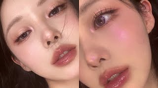 💖청순열매 먹은 촉촉 핑크빔 메이크업💖 Pink Beam Makeup [upl. by Fitzger]