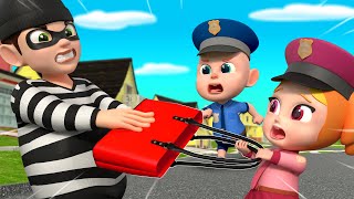 Danger Stranger  Policeman Keeps Everyone Save  Police Song  Rosoo  Nursery Rhymes amp Kids Songs [upl. by Nosahc]