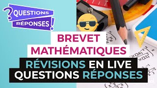 Brevet 2017  Révisions en Live de Maths  Questions Réponses  digiSchool [upl. by Ireland]