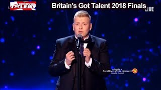 Gruffydd Wyn Roberts sings Opera Version quotPerfectquot Ed Sheeran Britains Got Talent 2018 Final BGT [upl. by Tamqrah]