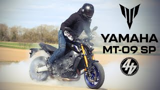 2021 Yamaha MT09 SP Review  Skids  Wheelies [upl. by Ahsennek19]