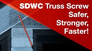 SDWC Truss Screw — The Simple New Way for Truss Stud and Top Plate Connections [upl. by Leamaj]