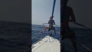 Tenerife Sailboat Adventure Riding the Waves on the Boats Tip [upl. by Bussy]