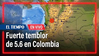 🔴 Atención reportan fuerte temblor de 56 en varias ciudades de Colombia [upl. by Cinda]