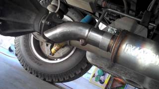 MAGNAFLOW OffRoad Pro Series Exhaust Installation  2008 Tundra 57L CrewMax [upl. by Adnohral]