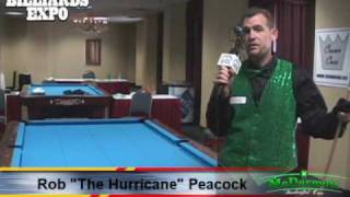 Rob quotThe Hurricanequot Peacock 2010 Super Billiards Expo [upl. by Gregor]