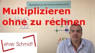 UNGLAUBLICH Multiplizieren OHNE zu rechnen  Mathematik  Lehrerschmidt [upl. by Pisarik]