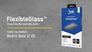 Szkło hybrydowe do Redmi Note 12 4G FlexibleGlass™ od 3mk Protection [upl. by Jud74]