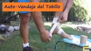 AutoVENDAJE para el Esguince de TOBILLO Vídeo por Pablo Llanes [upl. by Rahmann526]