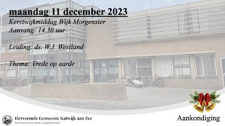 11122023 1430 uur Kerstwijkmiddag Morgenster [upl. by Swisher]