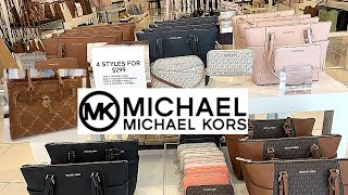 MICHAEL KORS OUTLET SALE 4 STYLES FOR 299 DESIGNER HANDBAGS COLLECTION STORE WALKTHROUGH [upl. by Eelsha]