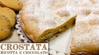 CROSTATA DI RICOTTA E CIOCCOLATO  GOCCIOLE  Homemade Ricotta Cheese amp Chocolate Pie [upl. by Tessa834]