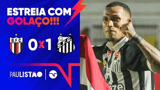 OTERO FAZ UM GOLAÇO ACROBÁTICO E SANTOS VENCE NA ESTREIA  BOTAFOGO 0 X 1 SANTOS  PAULISTÃO [upl. by Hannaj659]