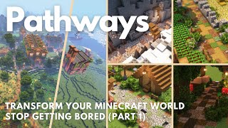 PATHWAYS  Beautify your Minecraft World  Beginners amp Advanced [upl. by Ytiak474]