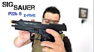 SIG SAUER P226 X FIVE GBB CO2 CYBERGUN  Airsoft Review  FBAIRSOFT [upl. by Lauraine]