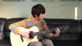 Wham Last Christmas Sungha Jung Acoustic Tabs Guitar Pro 6 [upl. by Nenad268]