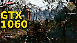 WITCHER 3 WILD HUNT  GTX 1060 ULTRA GAMEPLAY wo HairWorks [upl. by Eilyak]