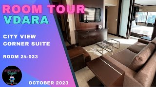 Room Tour  Vdara City View Corner Suite  October 2023 [upl. by Delogu]