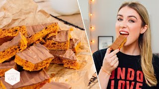 Homemade Crunchie  In The Kitchen With Kate [upl. by Nibor]