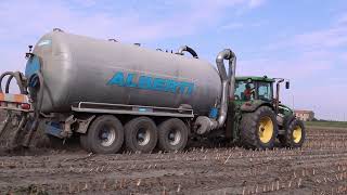 John Deere 7720  Interramento concime liquido  by Ale02 [upl. by Palgrave]