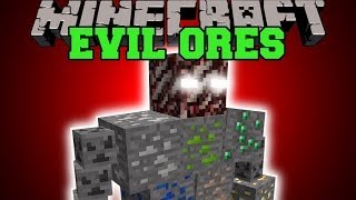 Minecraft EVIL ORES FAKE ORE MOBS BOSS DIMENSION amp MORE Mod Showcase [upl. by Blood]