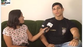 Agente que impediu assalto em Brasília concede entrevista a TV Rio Preto [upl. by Stavros]