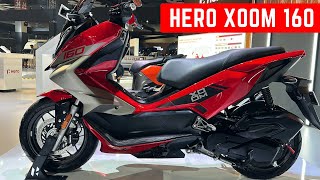 2024 Hero Xoom 160 Adventure Scooter Review  TVS NTORQ 125 Yamaha Aerox amp Hero Mavrick 440 Rival [upl. by Idel]