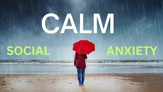 Hypnosis for Social Anxiety  Subliminal  SubAudible amp Rain [upl. by Anilat344]