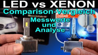 💡 LED vs XENON  Osram Cool Blue BOOST HID Benzinfabrik LED Retrofit Comparison Vergleich Messwerte [upl. by Gare59]