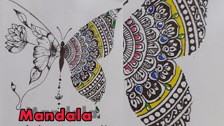 I did mandala drawing for the first time ।। how did it ❤️❤️ [upl. by Pricilla738]