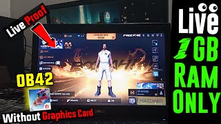 😍Live Proof 1GB Ram Free Fire OB42 Emulator is Here  NO VT  Fix OpenGL  Dual Core PC [upl. by Hajed680]