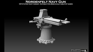 Miniature Showcase Nordenfelt Navy Gun [upl. by Entsirhc]