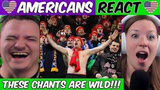 Americans React to FUNNIEST FOOTBALL CHANTS IN ENGLAND [upl. by Darrill]