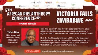 Keynote Address by Tade Aina  The Next Frontiers of African Philanthropy [upl. by Mirella]