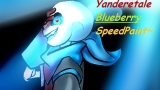 Yanderetale AUBlueberry Sans SpeedPaint3 [upl. by Meelas]