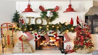 2017 Christmas Mantel Decorations 6 [upl. by Naltiac205]