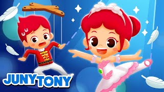 Ballerina Ballerino 🩰💖  Ballet Dancers  Kids Ballet Song  Job amp Occupation Songs  JunyTony [upl. by Moersch]