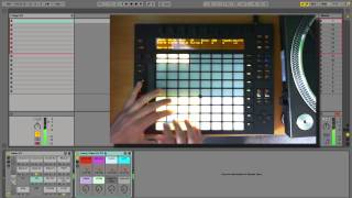 Ableton Push Playing Drum Racks [upl. by Yrokcaz587]